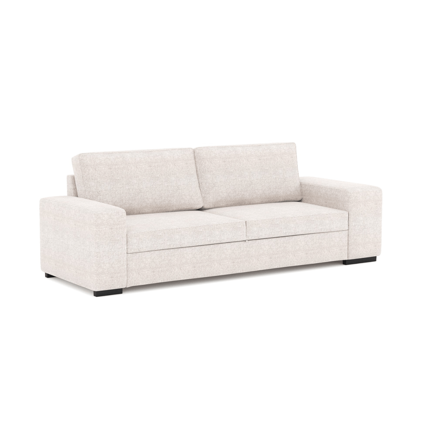 Sofá - Cama 3 Lugares + 2 Puffs - AveryS9903CSRG8242_C24