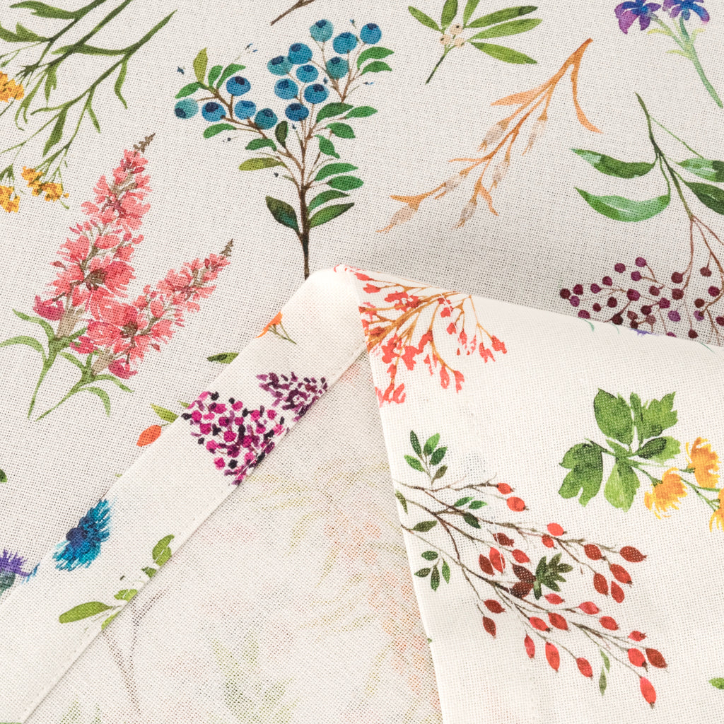 Nappe coton fleurs 150x250cm GARDEN MEMORIES
