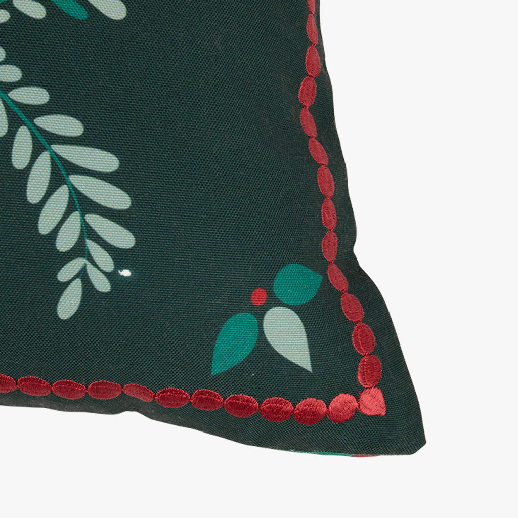 Housse de coussin verte nutcracker 45x45cm KITSCH