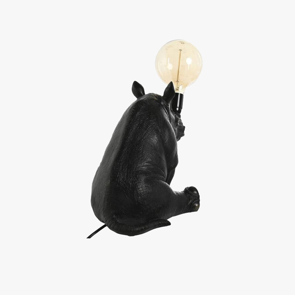 Candeeiro Rinoceronte Preto WILD LIGHT