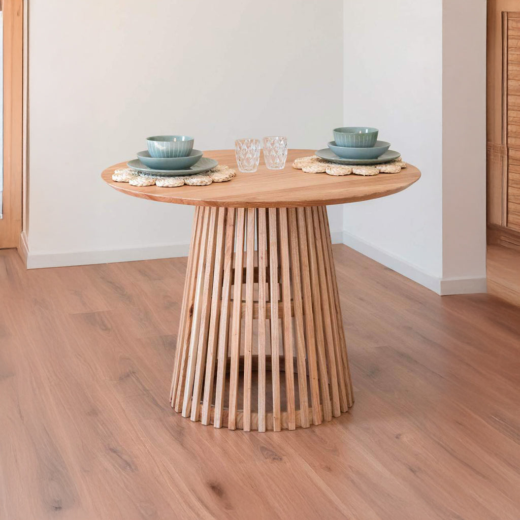Table ronde en bois 100 cm ENLACE