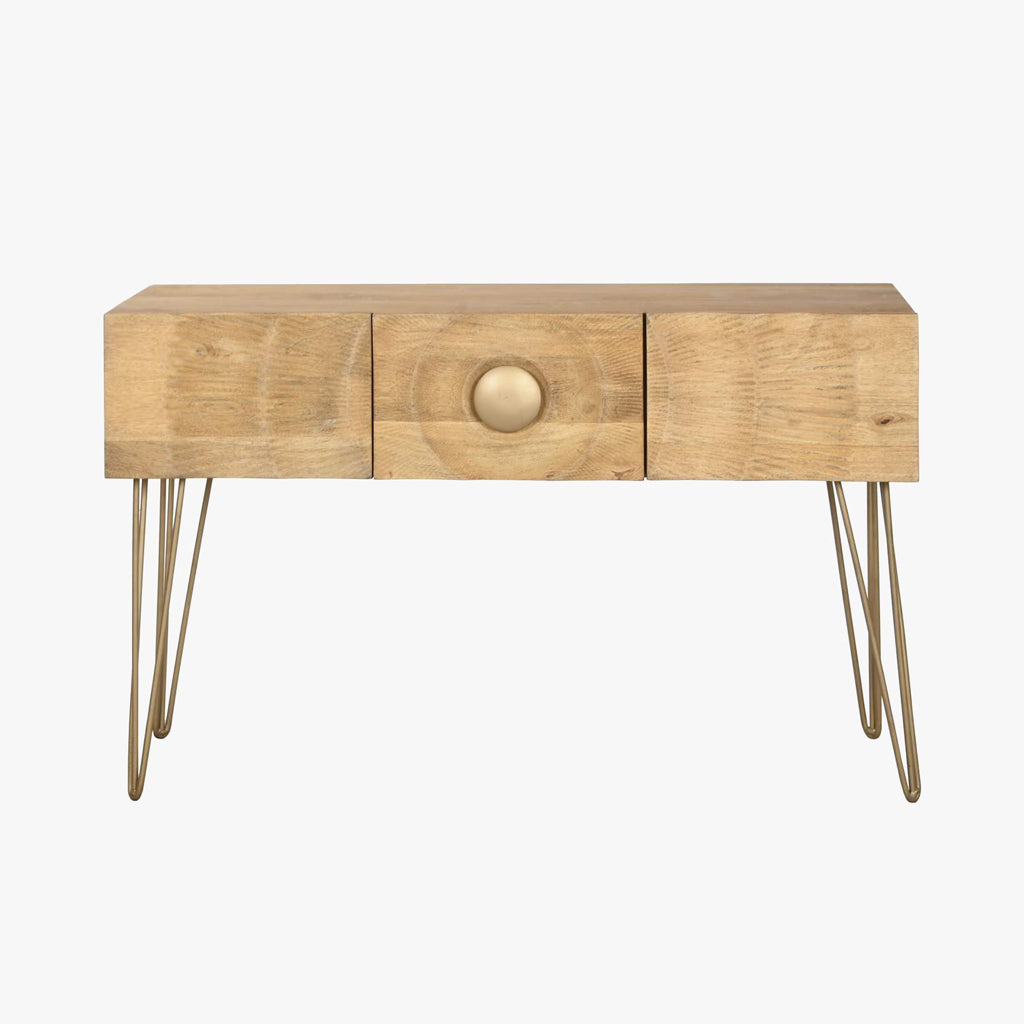 Console mandala en bois TORA
