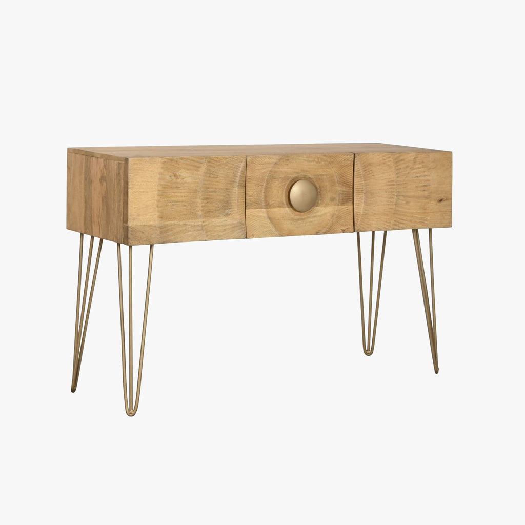 Console mandala en bois TORA