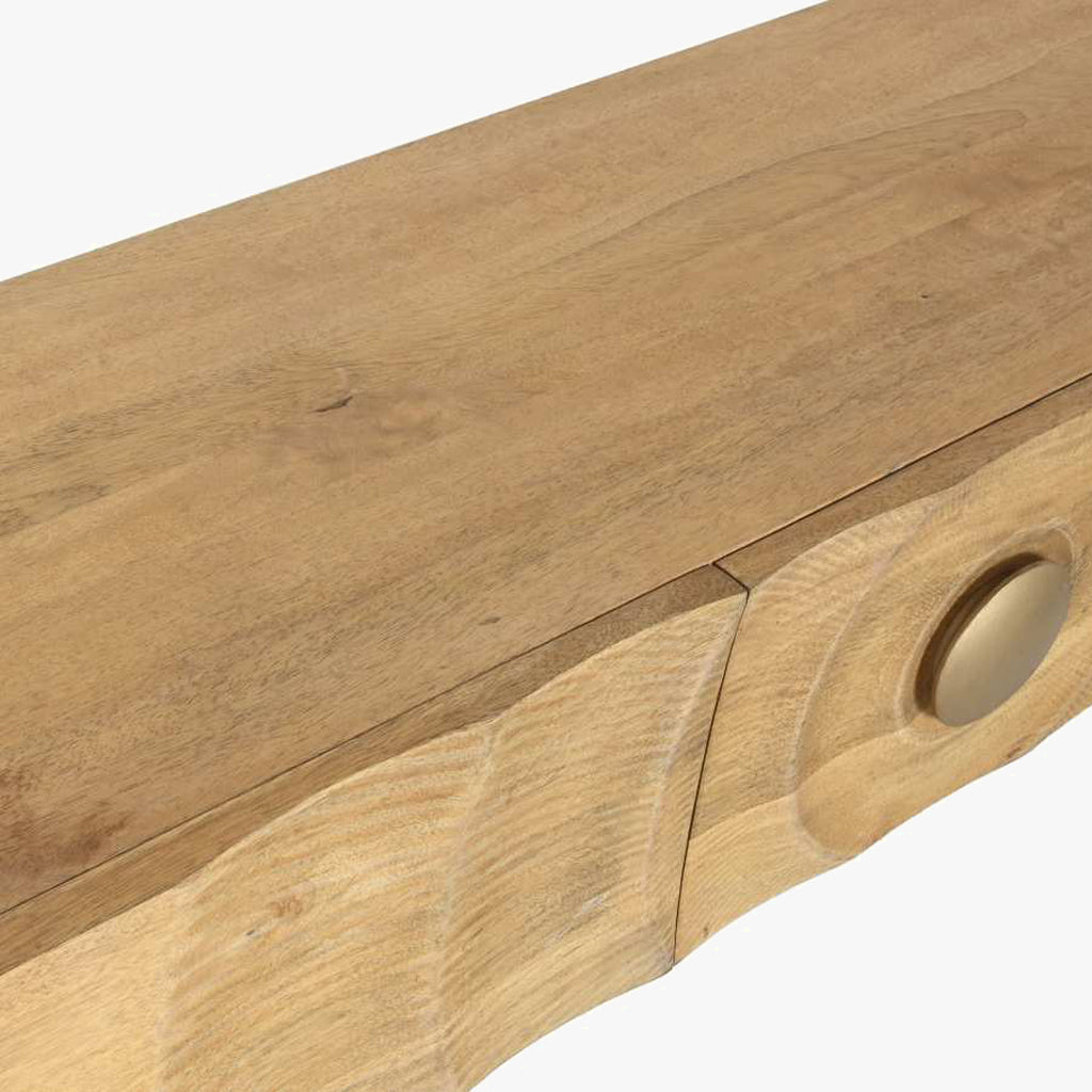 Console mandala en bois TORA
