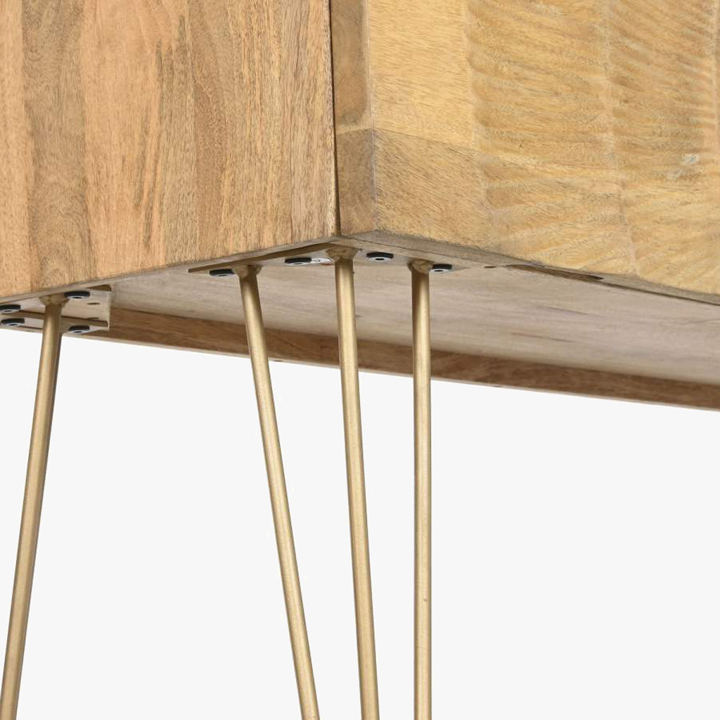 Console mandala en bois TORA