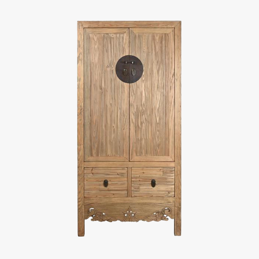 Armário Madeira com Fechadura Circular Oriental 180 cm OSAKA