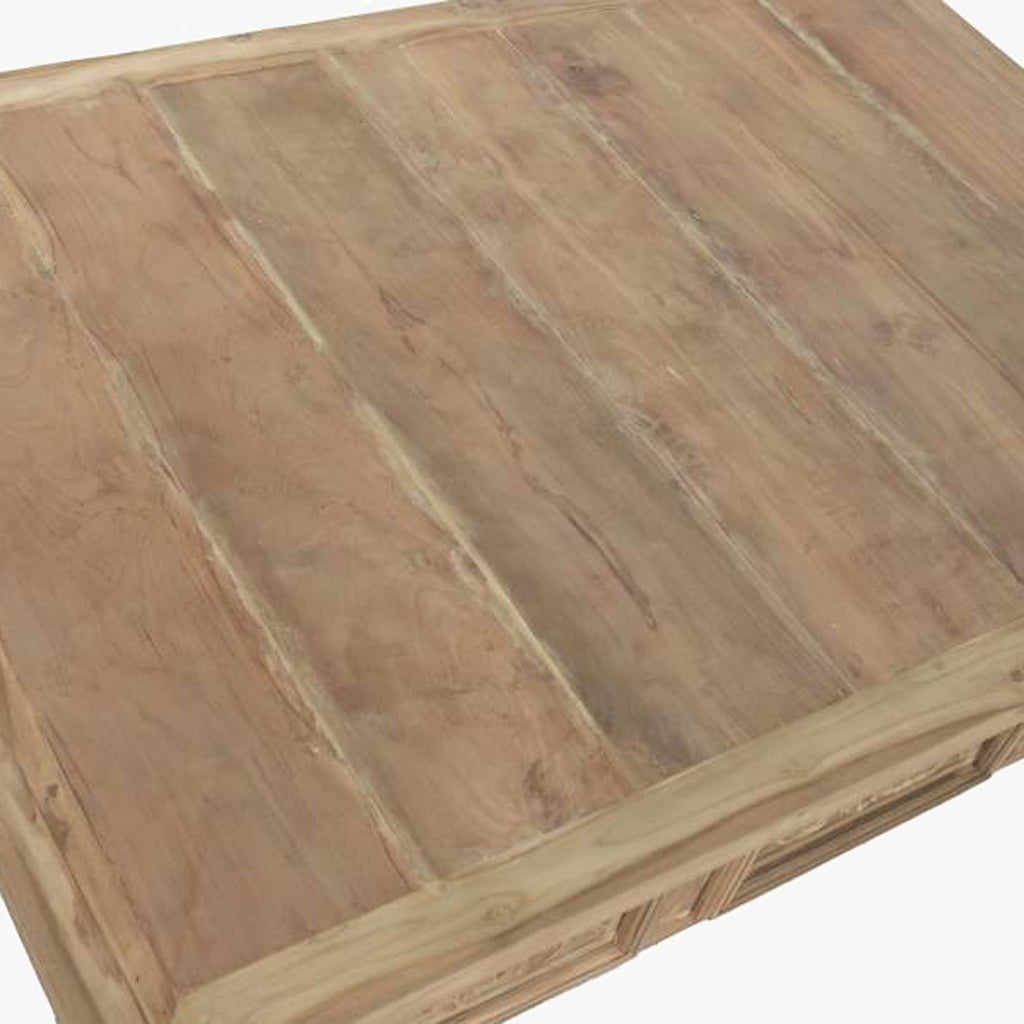 Mesa de Centro Oriental Madeira Ornamentada 140x98 cm OSAKA