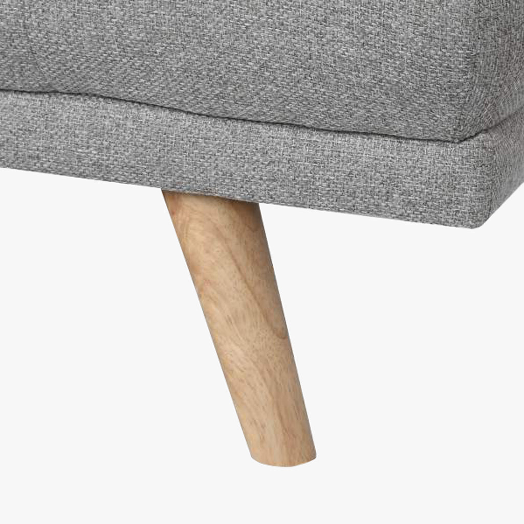 Sofá Cama Cinza com Sistema Click-Clack MOVE