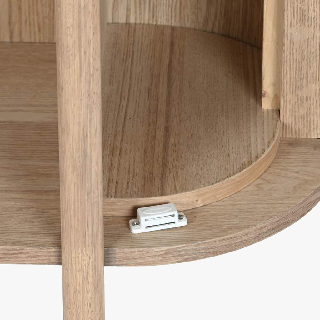 Estante de Madeira e Rattan ZUMA