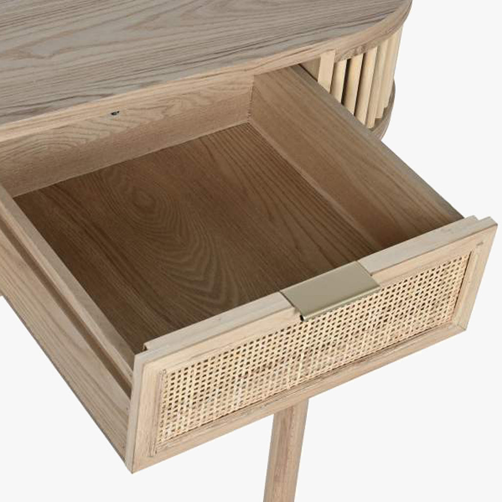 Consola de Madeira e Rattan ZUMA