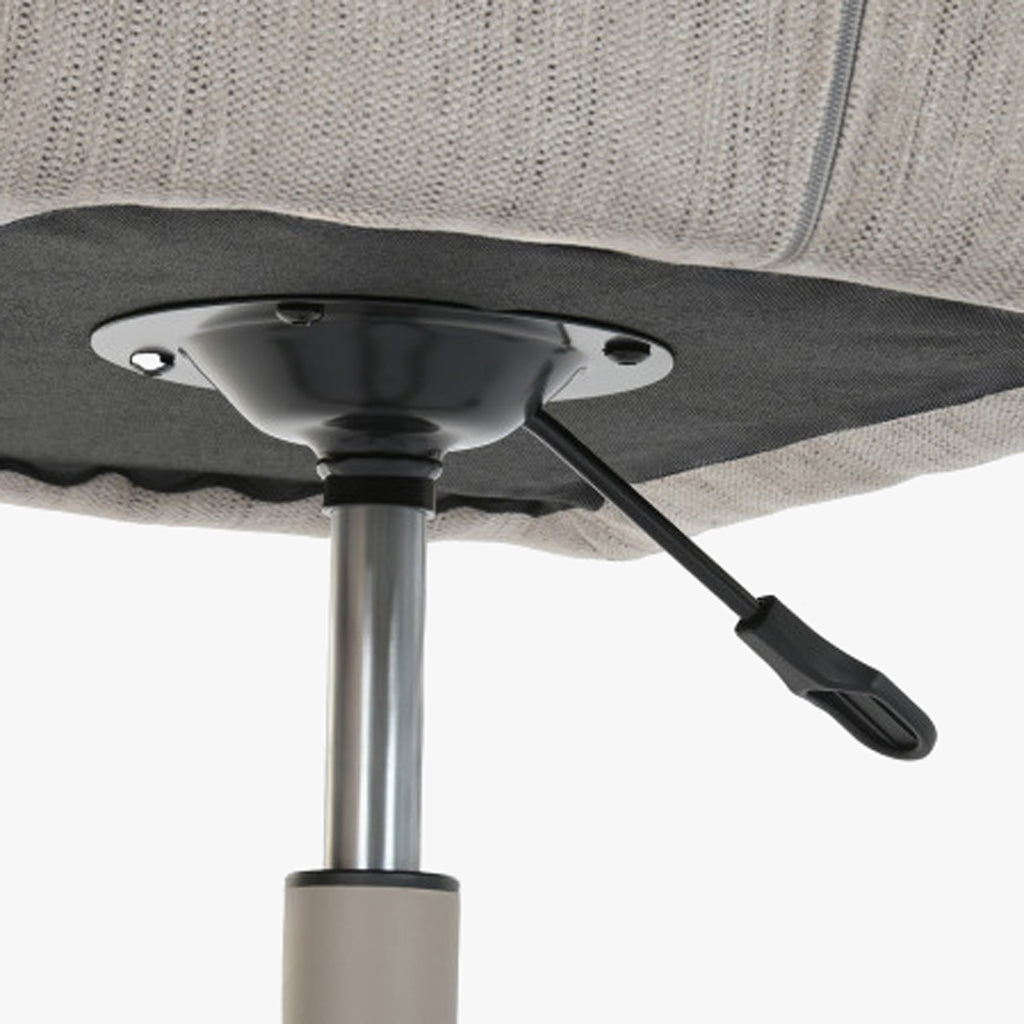 Cadeira de Escritório Giratória Tecido Cinza NÓRDIS