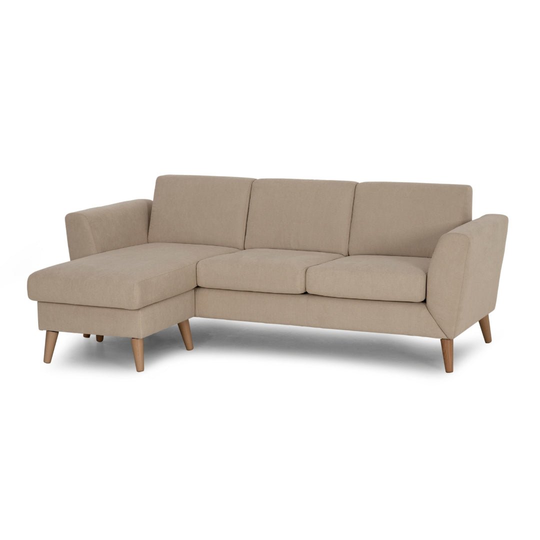 Sofá de 3 lugares com chaise longue reversível e pés vintage – AngelC710BSSRBG3810_C24