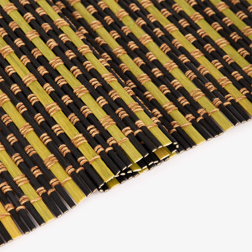 Individual de Bambu Verde e Preto LUGO