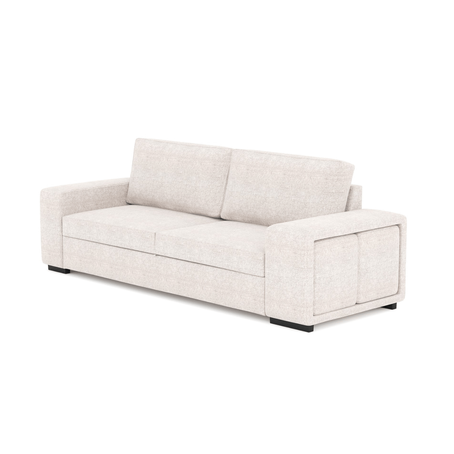 Sofá - Cama 3 Lugares + 2 Puffs - AveryS9903CSRG8242_C24