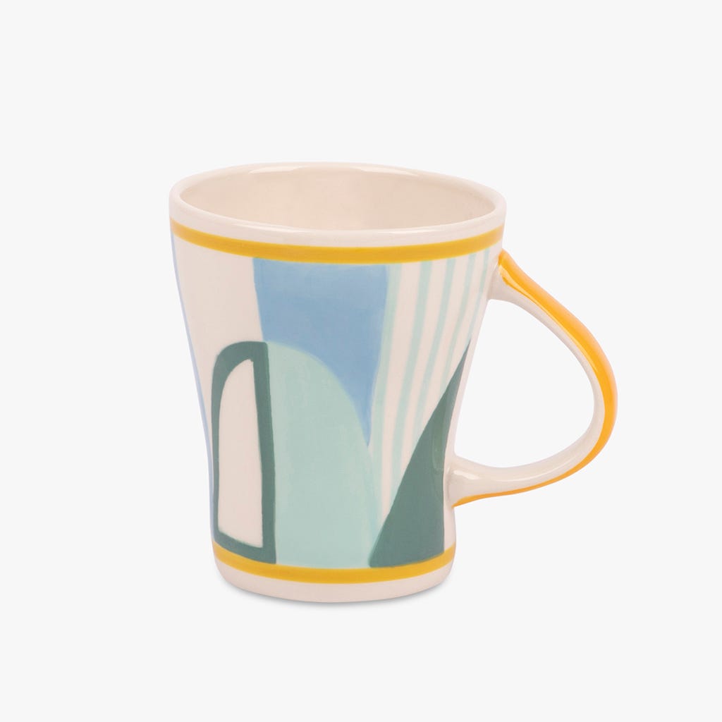 Caneca Azul e Verde 385ml GROOVY