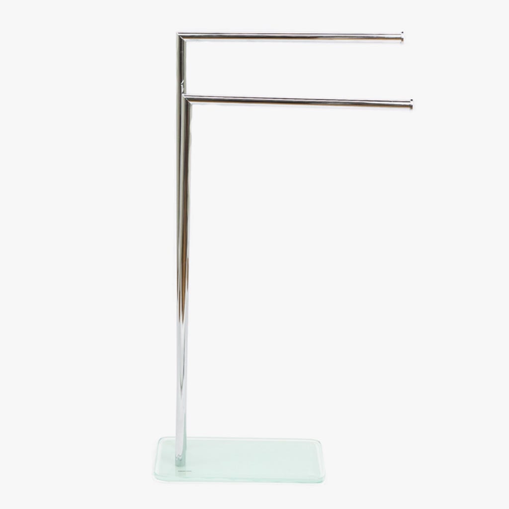 Toallero vidrio blanco 81,4x43x2 cm HURAA