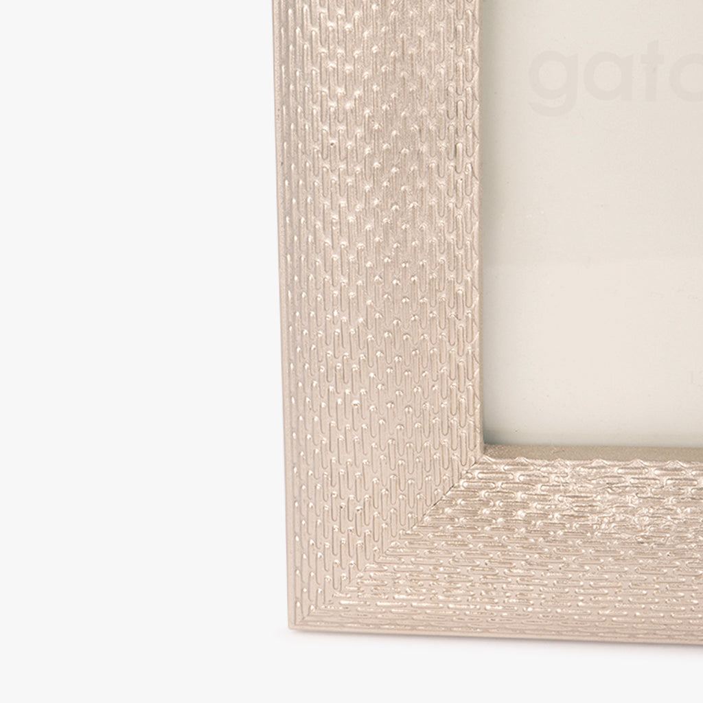 Moldura Malha Prata 13x18 LA ROCHELLE