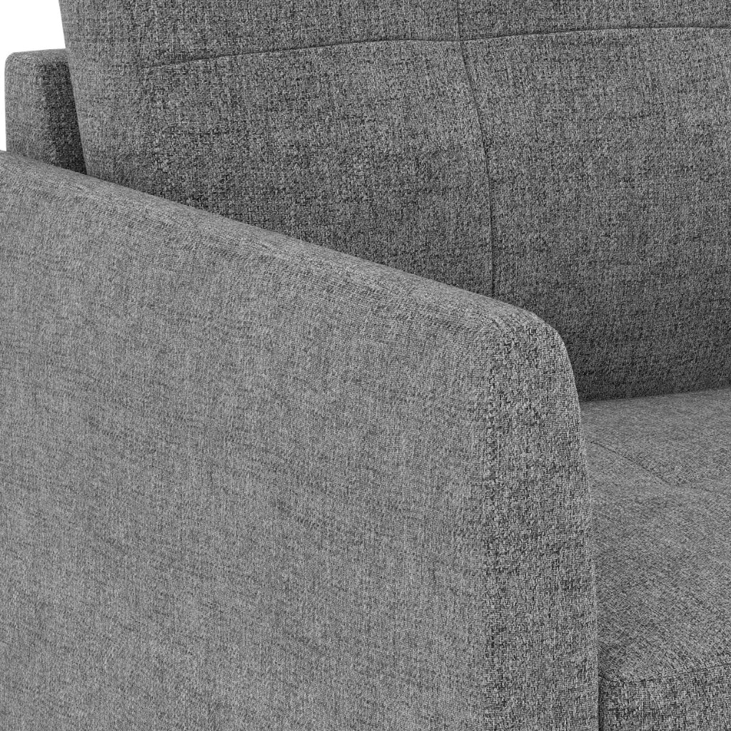 Sofá cama reversible BELA antracita con chaise longue
