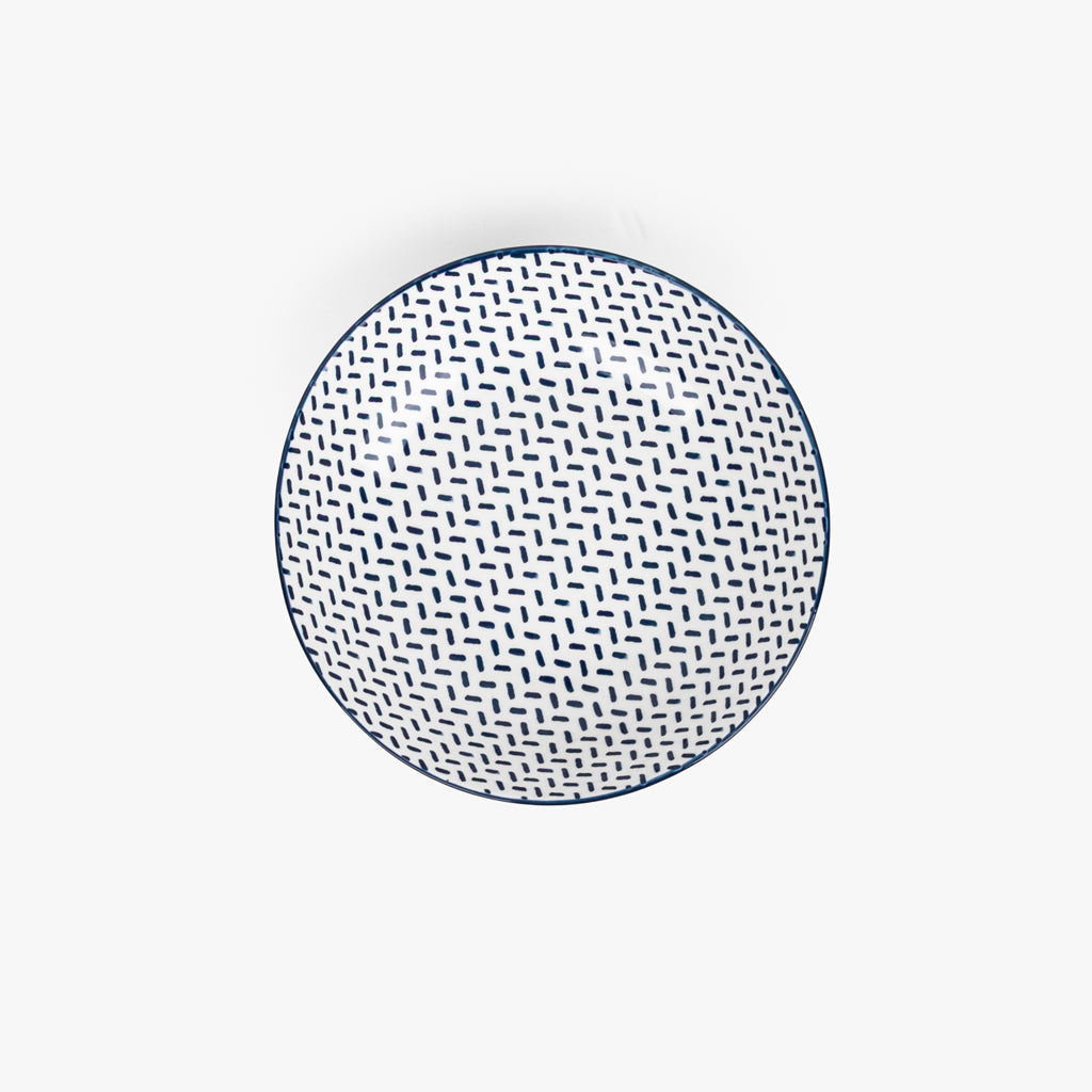 Assiette creuse Blue Dash ASIA