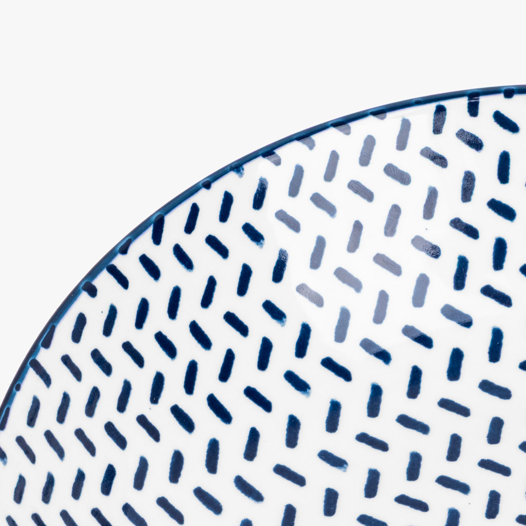 Assiette creuse Blue Dash ASIA