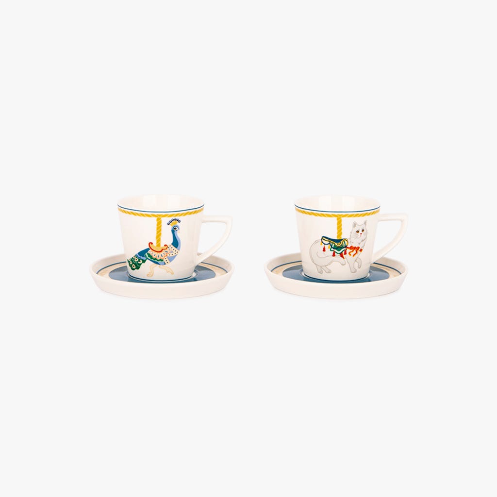 2 Tazas de café CARROSSEL