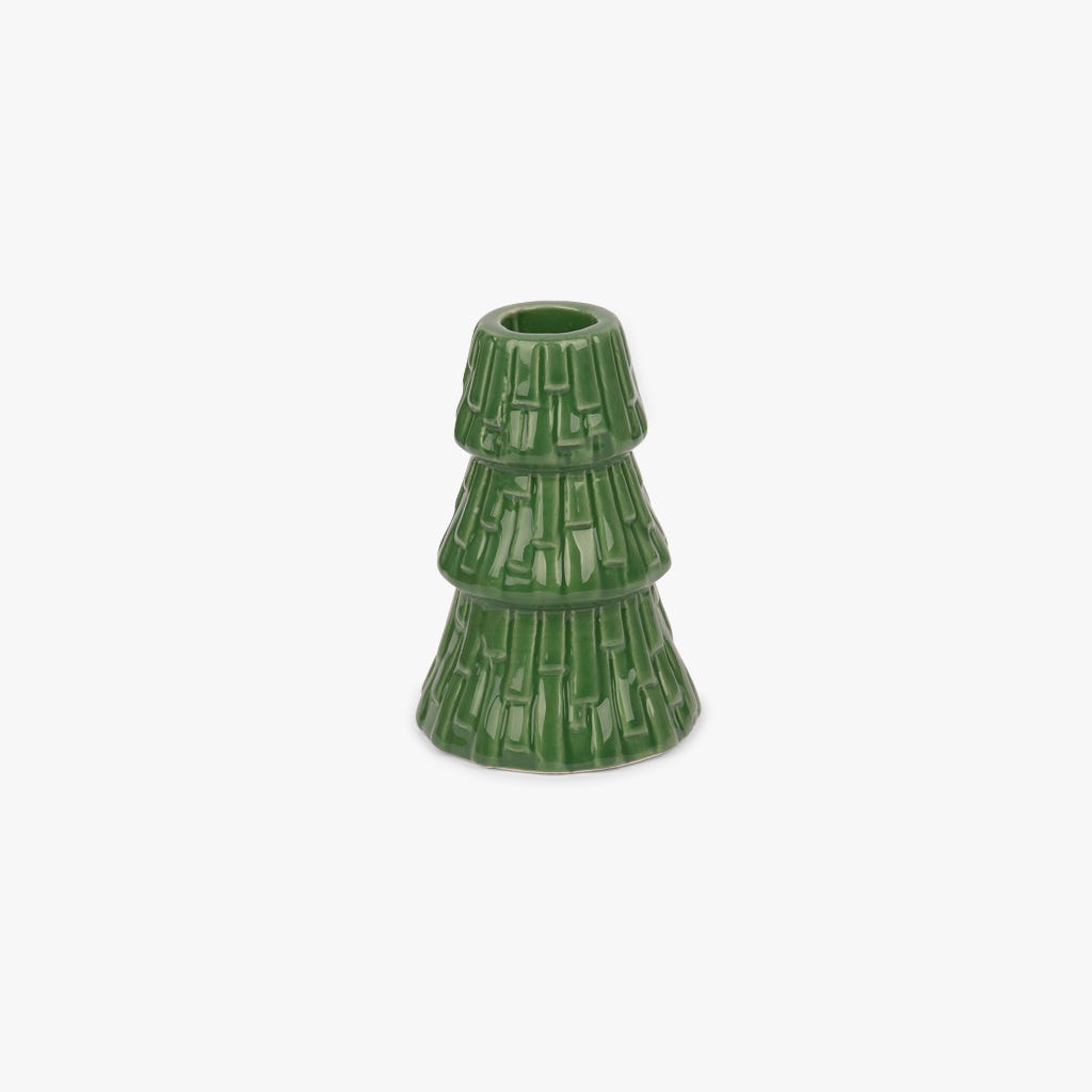 Bougeoir Vert 11 cm FARMLAND