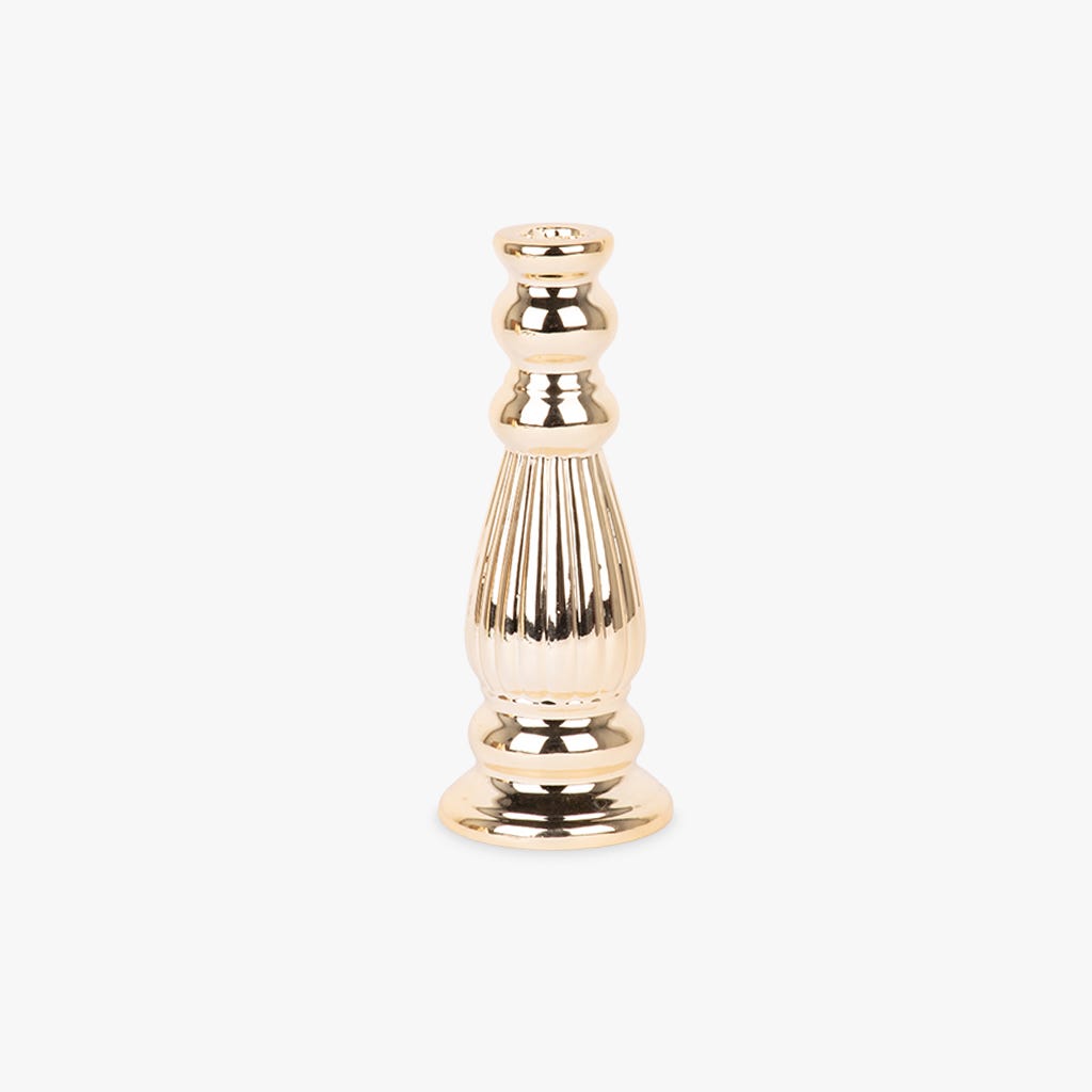 Castiçal Dourado NEW BRIGHT