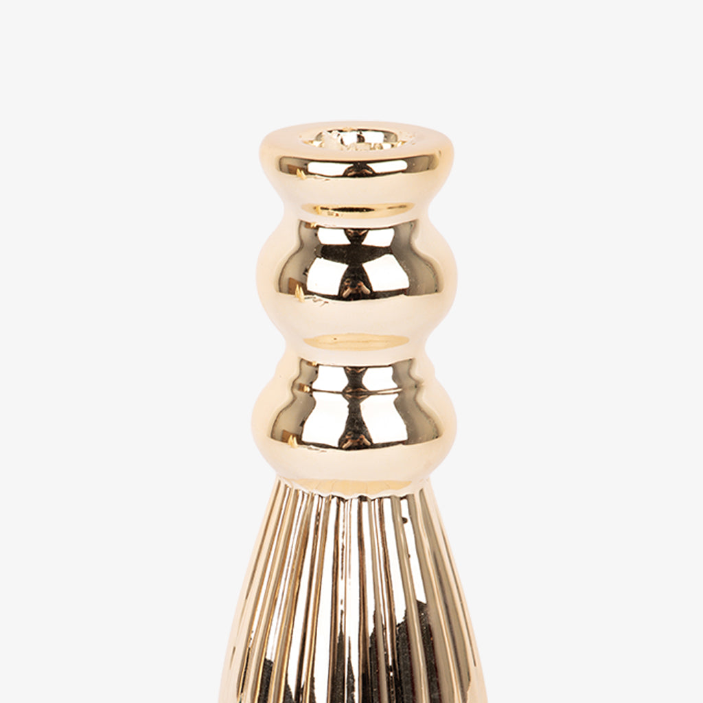 Castiçal Dourado NEW BRIGHT