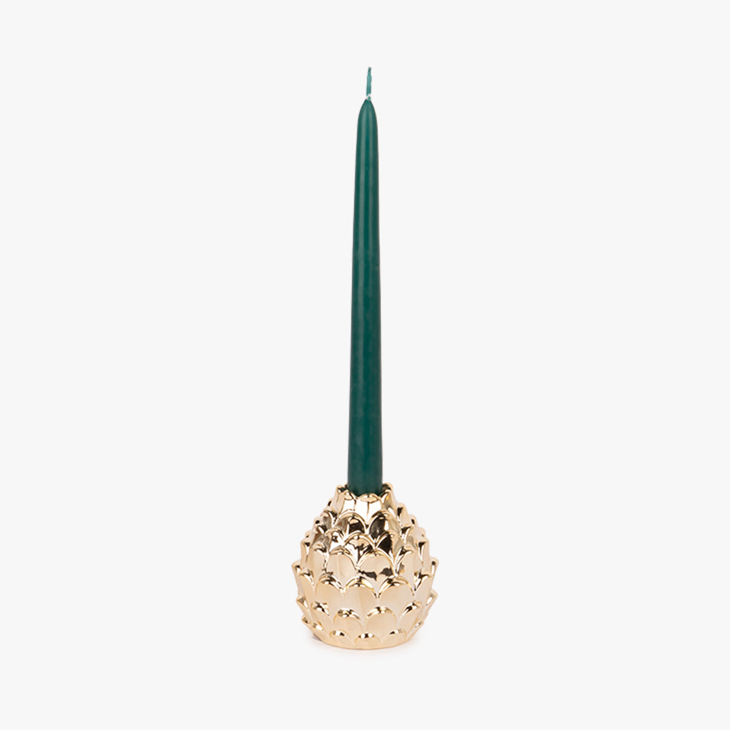 Castiçal de Alcachofra Dourada NEW BRIGHT