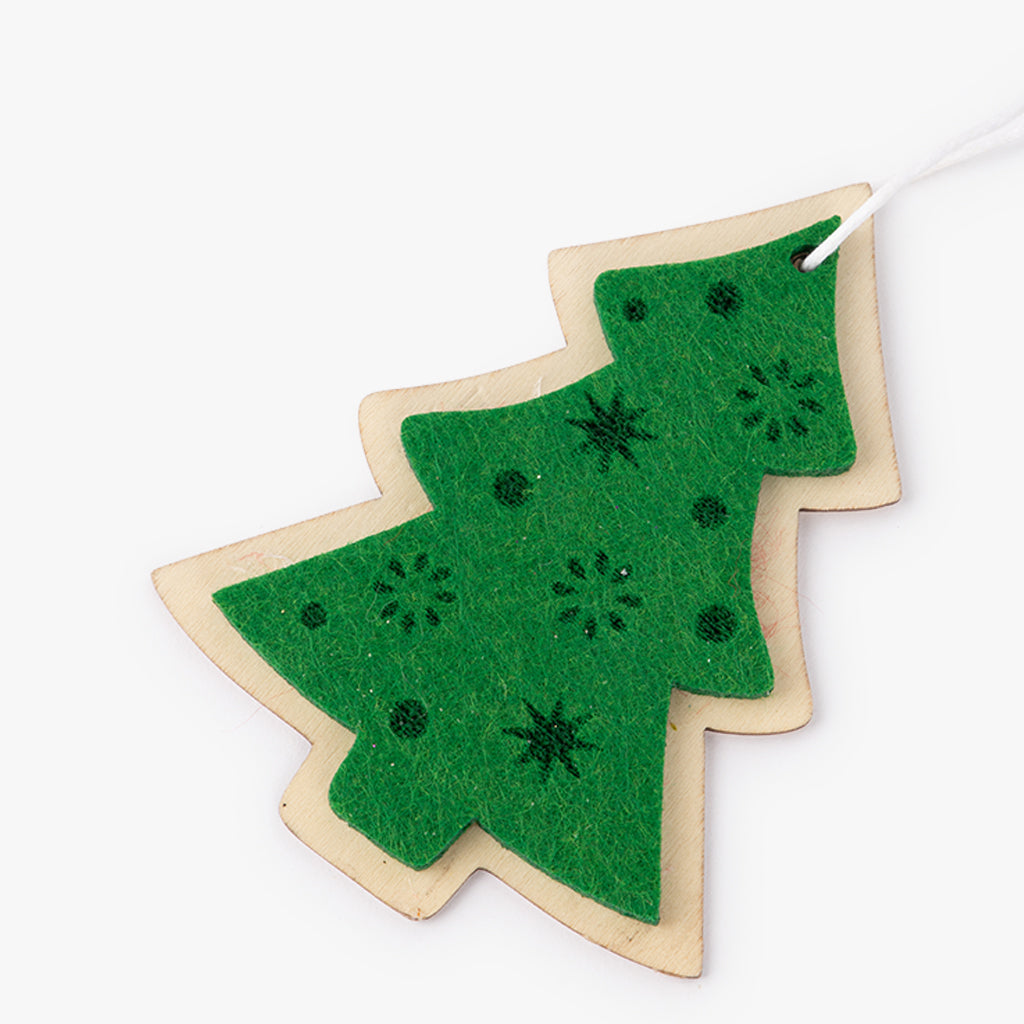 Enfeite com Árvore de Natal Verde KITSCH
