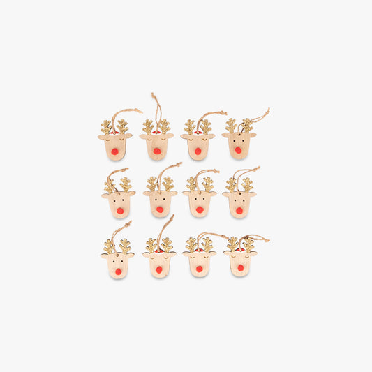 Reindeer Ornament (12 pieces) KITSCH