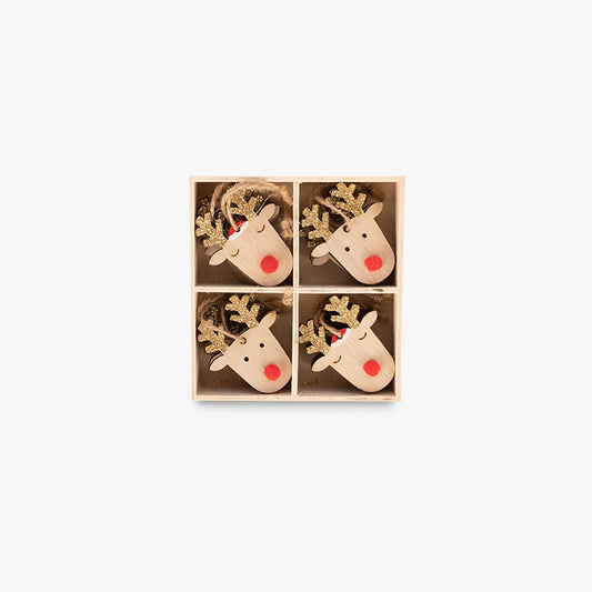 Reindeer Ornament (12 pieces) KITSCH