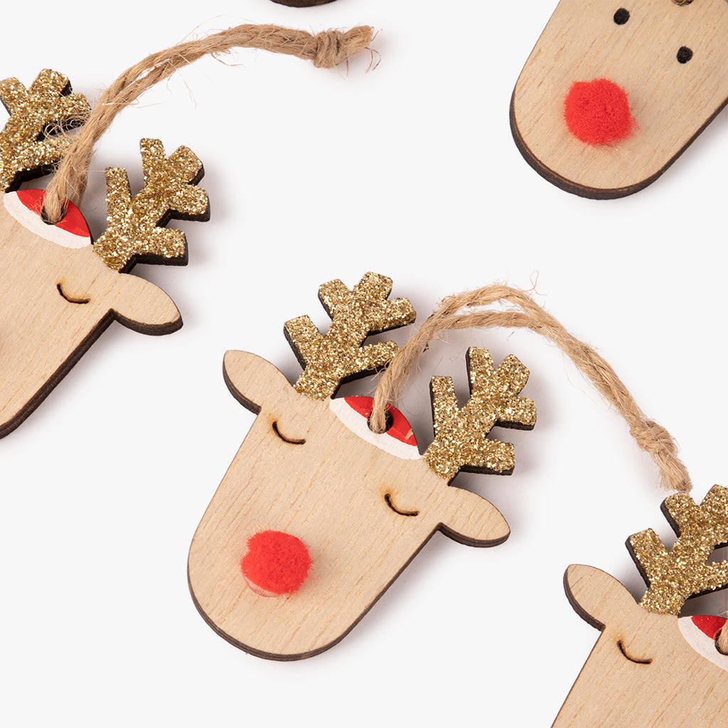 Conjuto de 12 Renas de Natal KITSCH