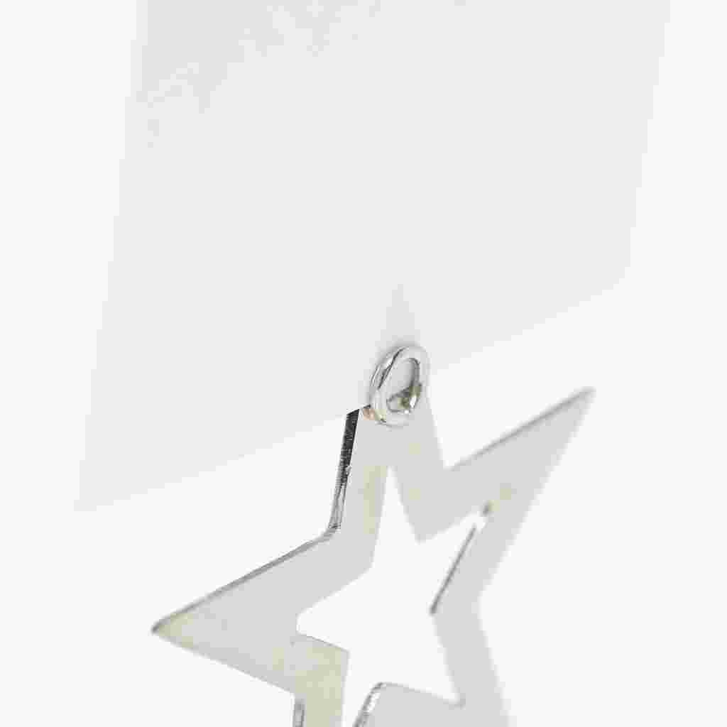 Marcador de Lugar em Metal Estrela Prata PARTY