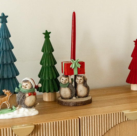 Hedgehog candlestick 19cm NEW BRIGHT