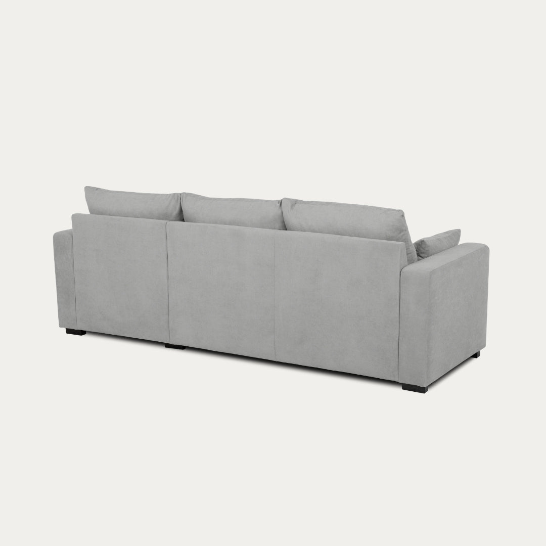 Sofá - Cama 3 Lugares com Chaise Longue Reversível - LeahC729CCSRG3810_C24