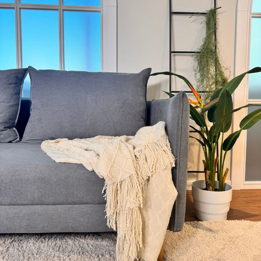 Sofá 3 Lugares com pé alto de madeira, braços finos, daybed, Cinzento EscuroS10223SSRAG3811_C24