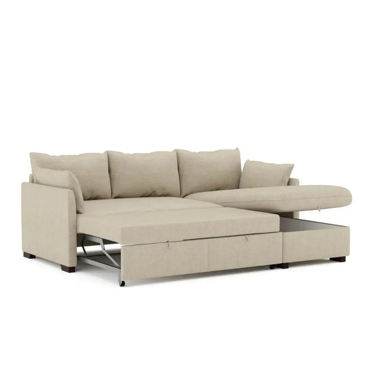 Sofá - cama de 4 lugares com chaise longue e arrumação – OrlandoC801BFSRG1941_C24