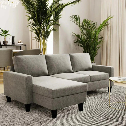 Sofá 3 Lugares com Chaise Longue Reversível - FoxC1032BSSRG3810_C24