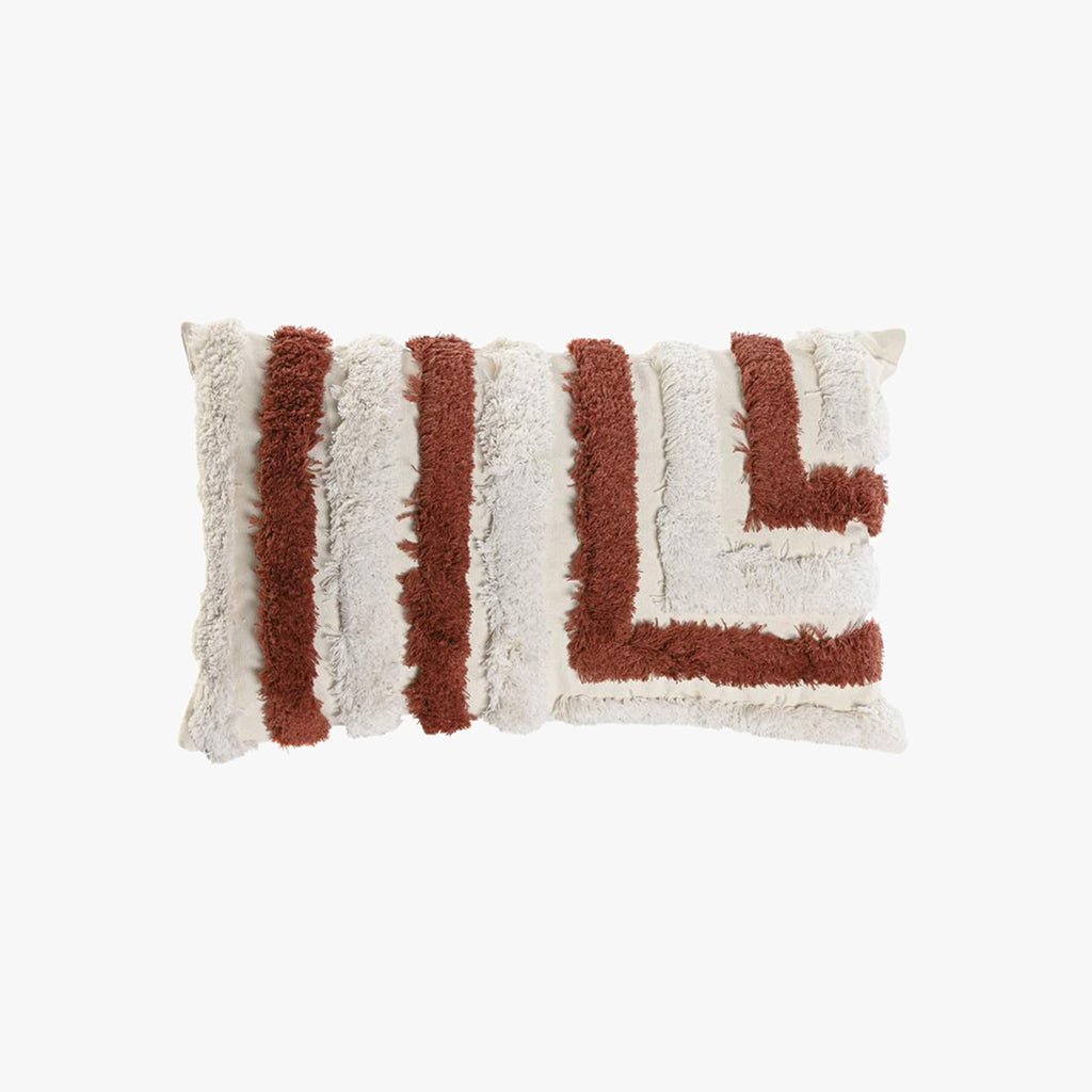 Almofada Geométrica Terracota 30x50 EMBER - Gato Preto