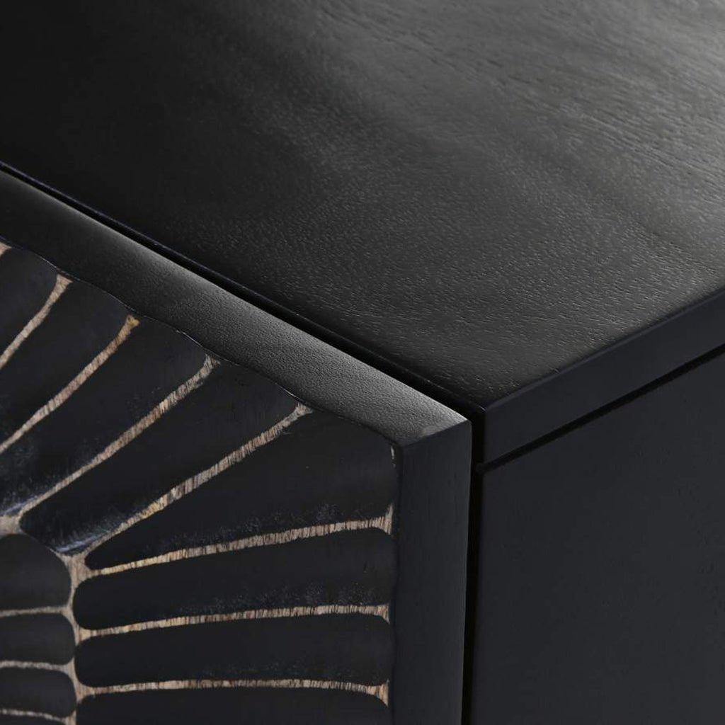 Aparador de Metal e Madeira com Duas Portas TORA - Gato Preto