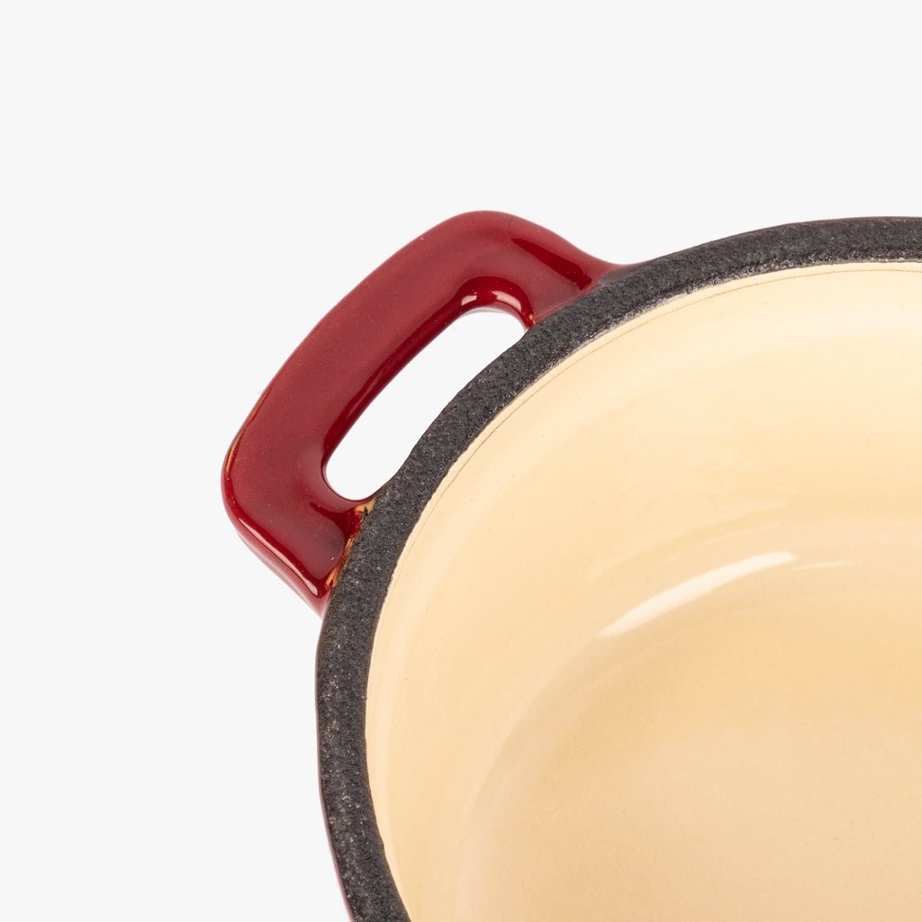 Caçarola Mini de ferro fundido Vermelha D10cm | 0,25L CHEF - Gato Preto