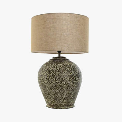 Candeeiro de Mesa Metal Cobre 62 cm ÉPICO - Gato Preto