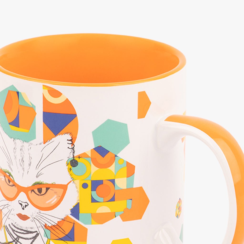 Caneca Funk GATOS DO ROCK - Gato Preto