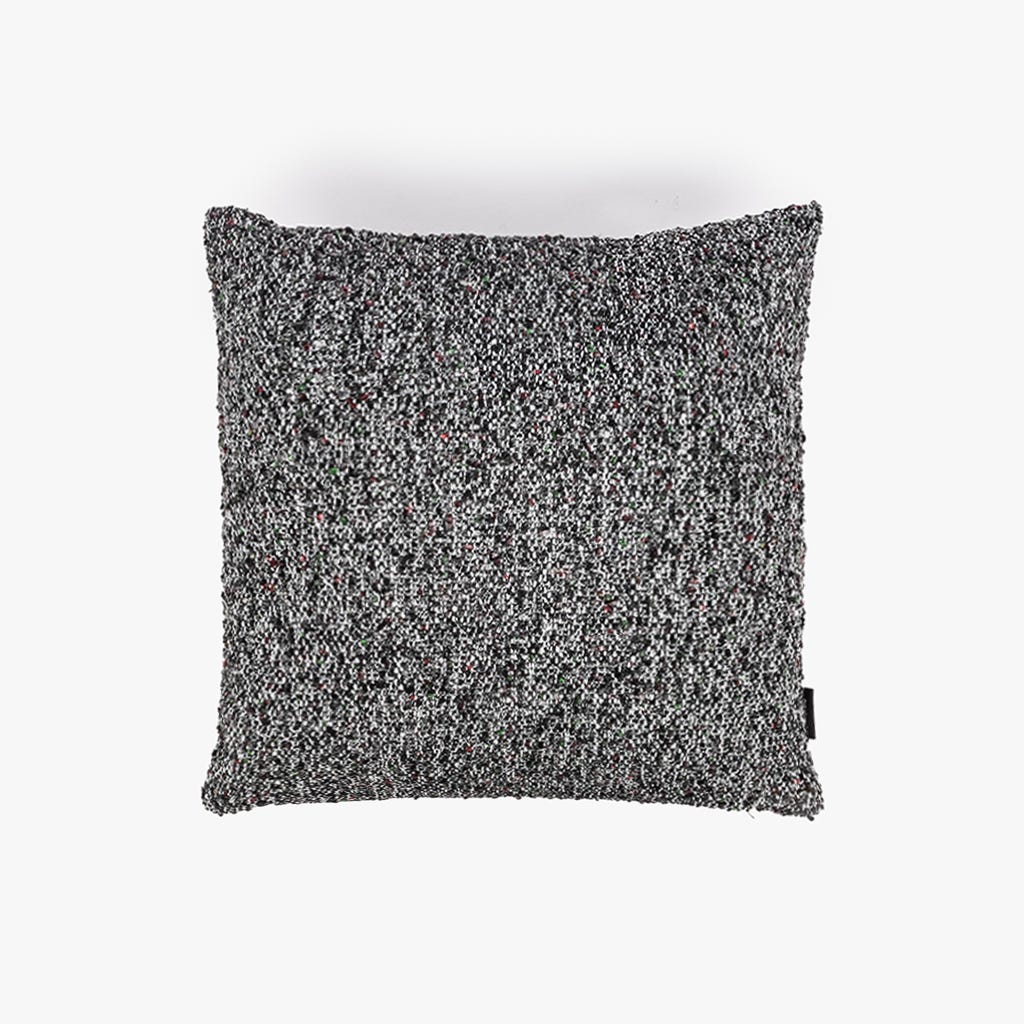 Capa de Almofada Bouclé Preto ALBA - Gato Preto