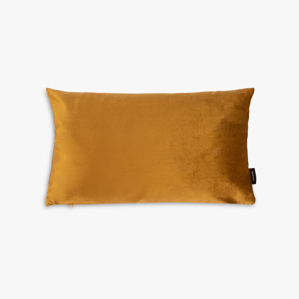 Capa de Almofada de Veludo Mostarda PALACE - Gato Preto