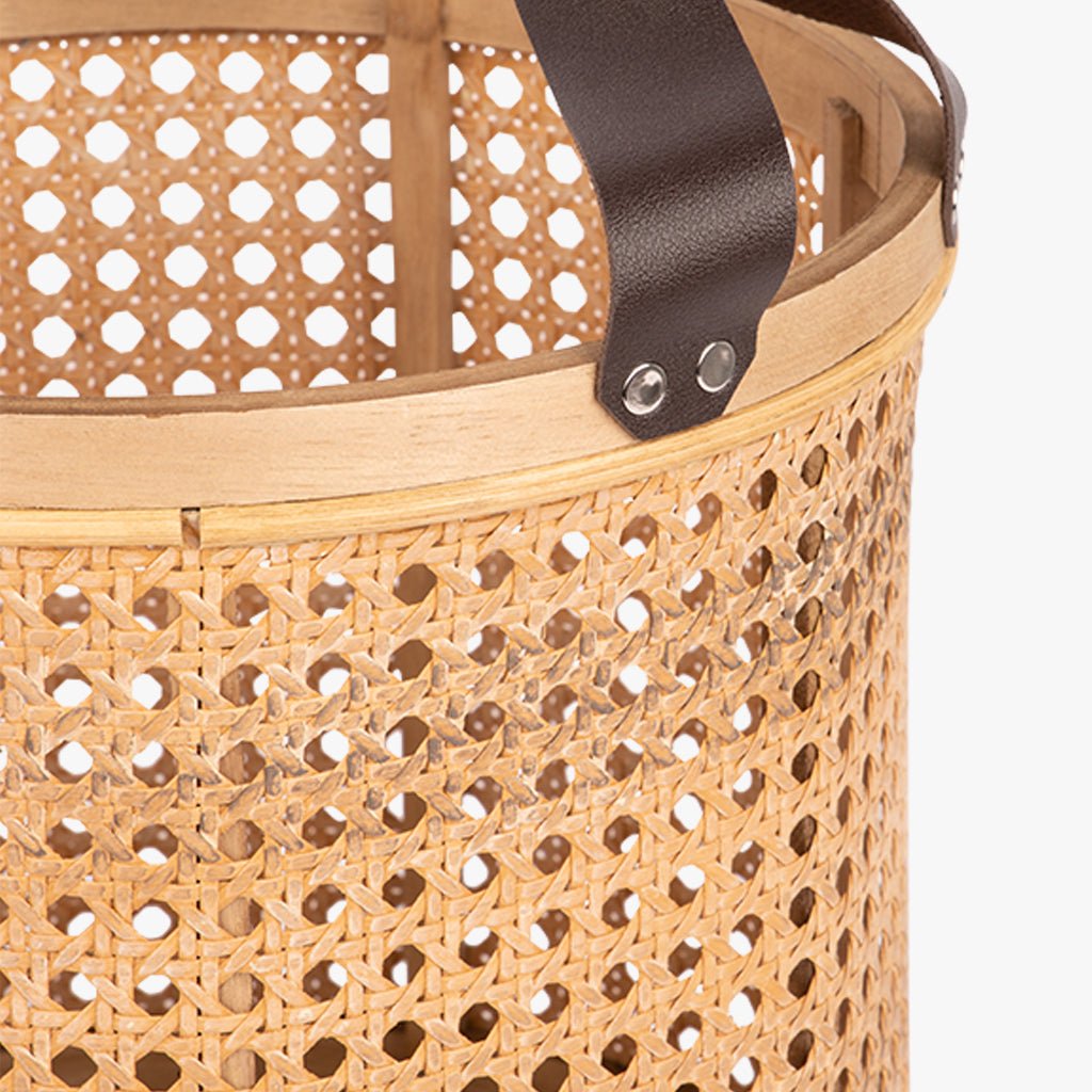 Conjunto com Dois Cestos Rattan Natural SUBLIME - Gato Preto