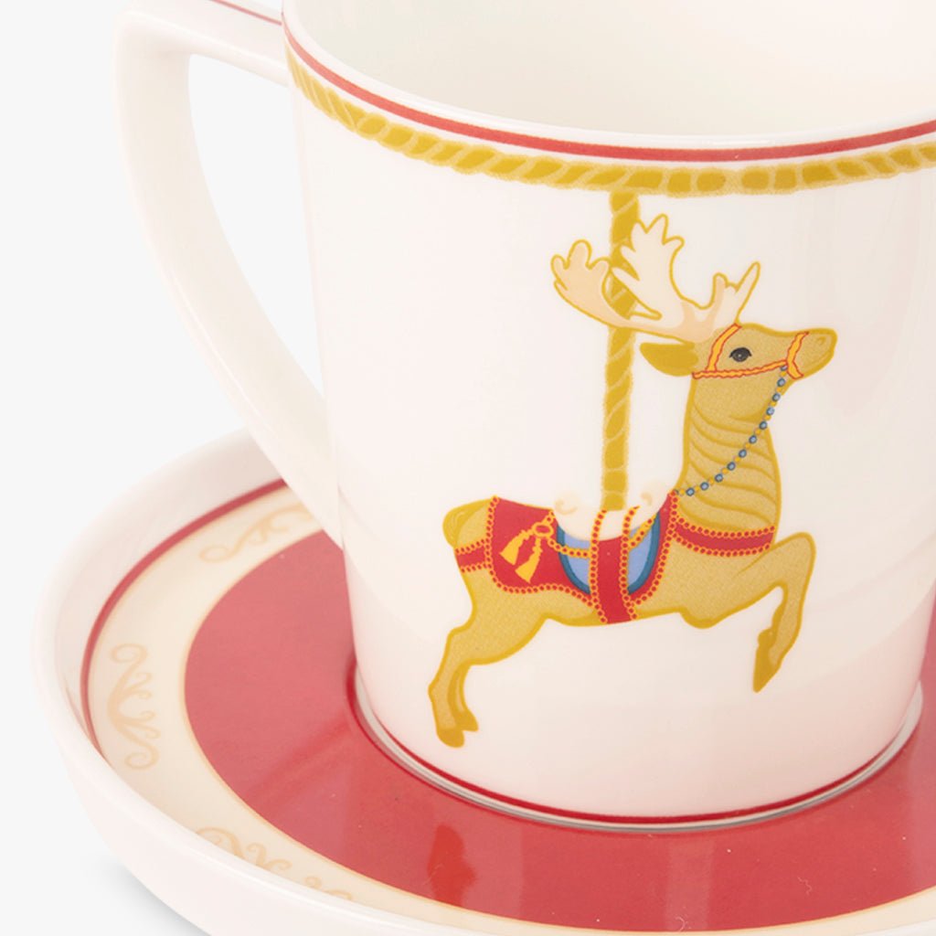 Conjunto de 2 Chávenas de Chá CARROSSEL - Gato Preto