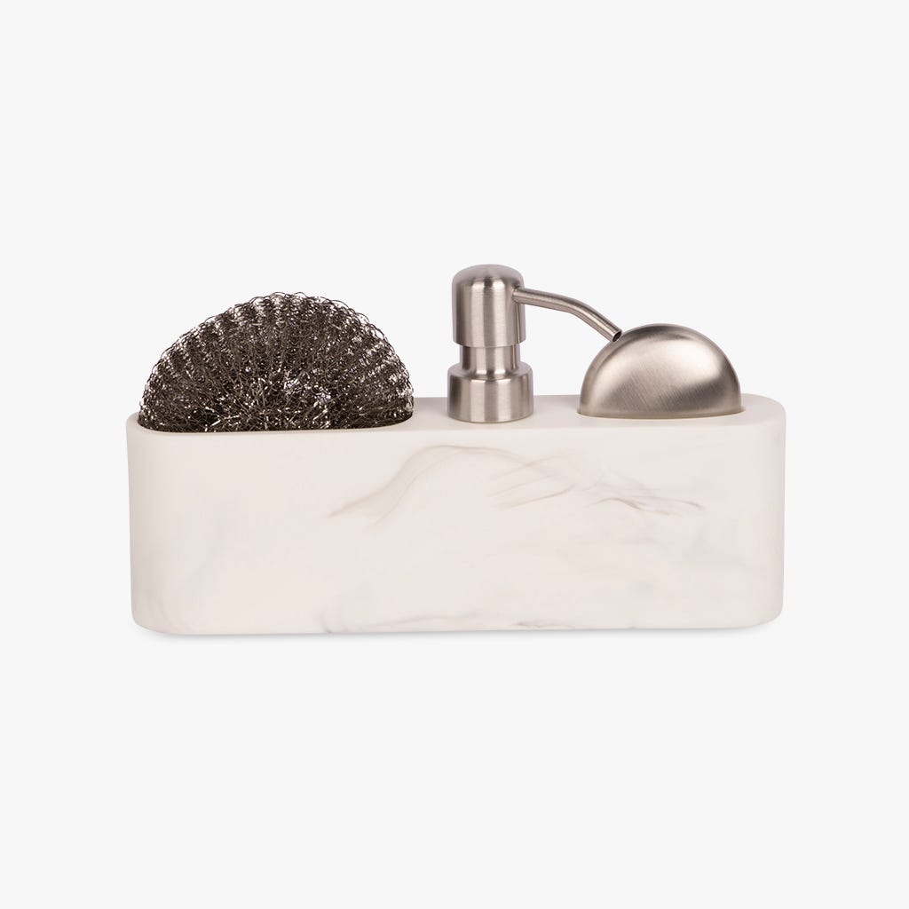 Doseador de Detergente de Louça com sabonete de inox NEPAL - Gato Preto