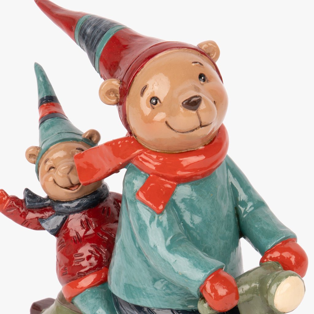 Enfeite de Natal de Ursos em Scooter COZY - Gato Preto